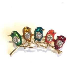 * Item# B33 Birds on a Branch Brooch *